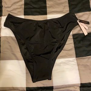 Victoria’s Secret Black high waisted cheeky bikini bottoms